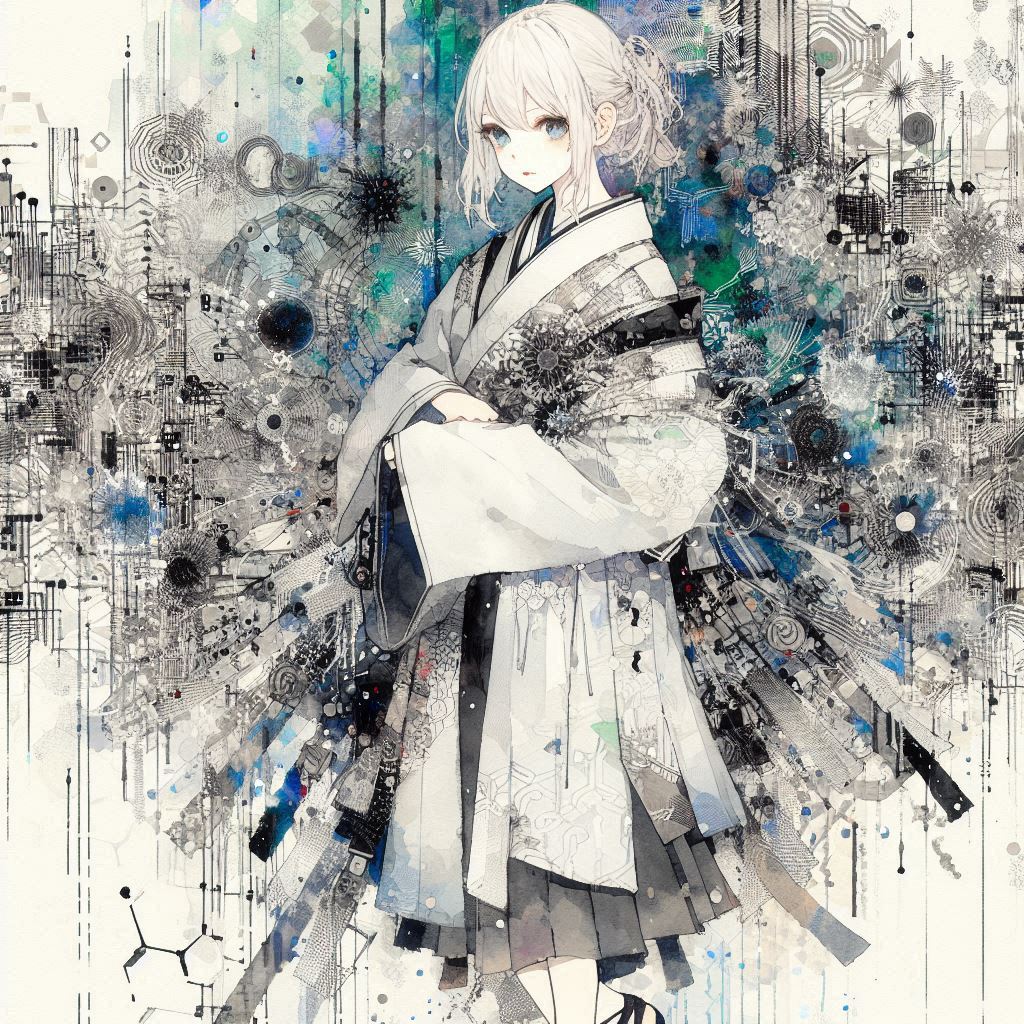 画像①:デジタル和柄