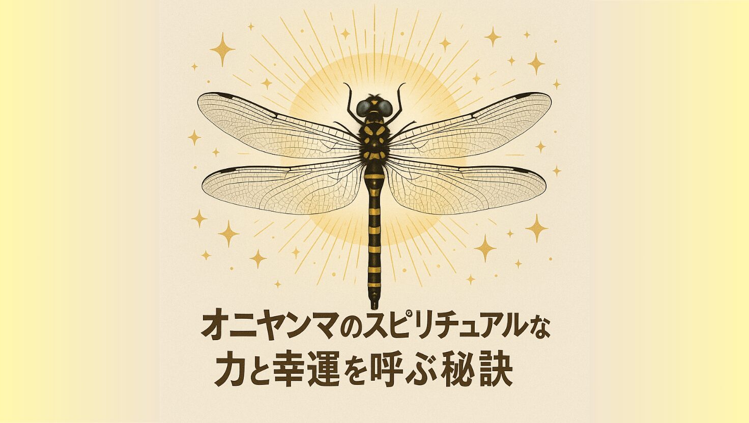 オニヤンマのスピリチュアルな力と幸運を呼ぶ秘訣