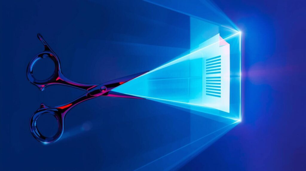 WindowsのSnipping Toolに新しく搭載された画面録画機能を示すイメージ画像。ハサミのアイコンがビデオカメラのように進化し、手軽にPC画面を動画キャプチャできるようになった様子。