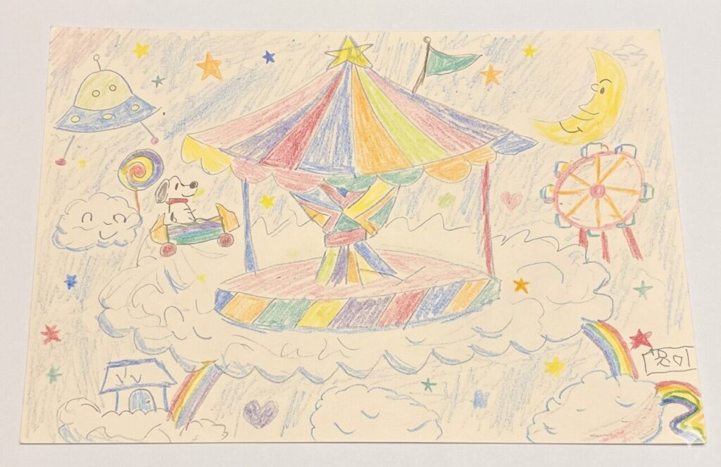 私が例にならった 手書きイラスト